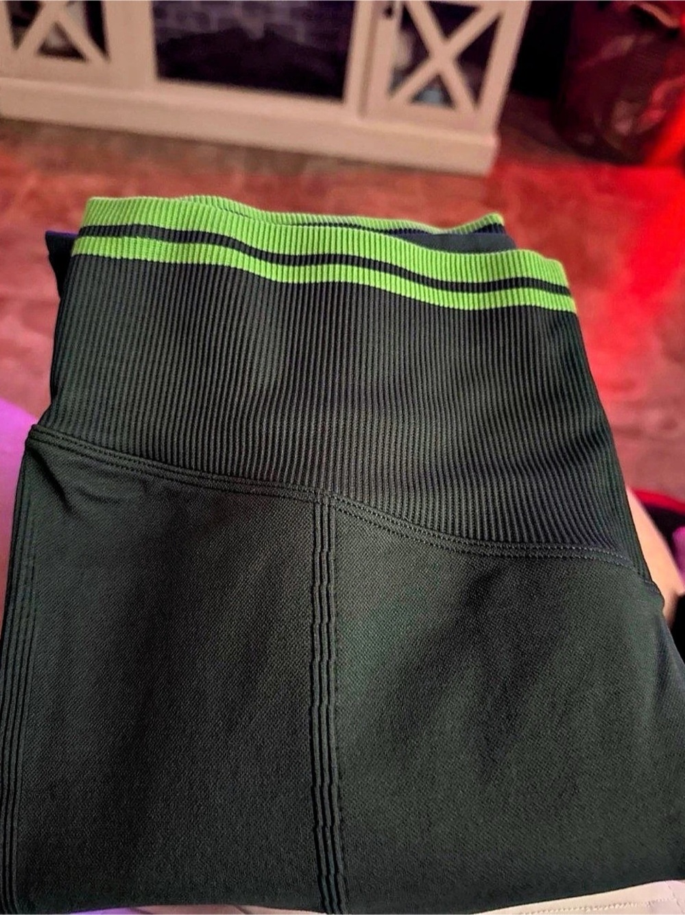 Victoria's Secret PINK Seamless High-Waist Legging Green Leggings Large